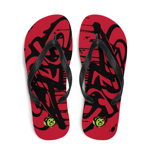 Chanclas estampado graffiti