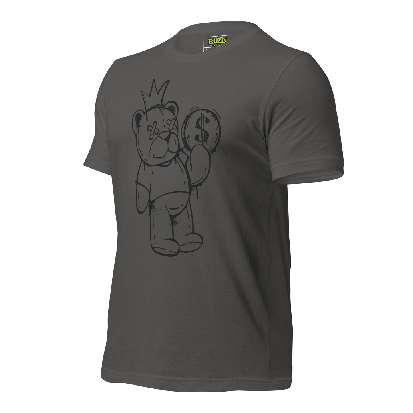 Camiseta de manga corta unisex bear money