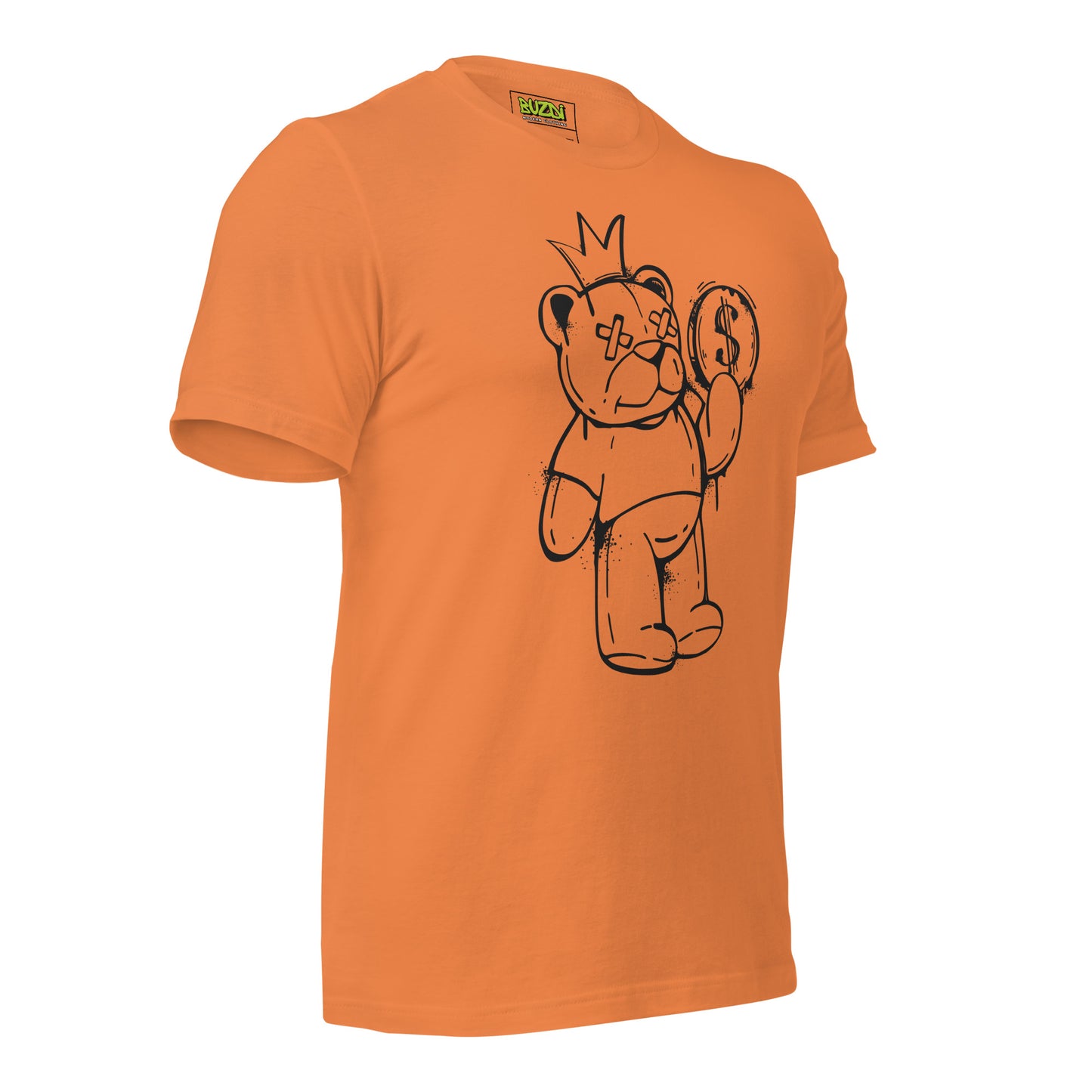 Camiseta de manga corta unisex bear money