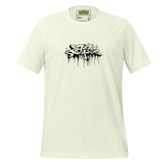 Camiseta de manga corta unisex diseño graffiti