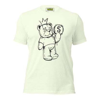 Camiseta de manga corta unisex bear money