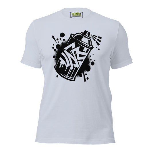 Camiseta de manga corta unisex spray paint