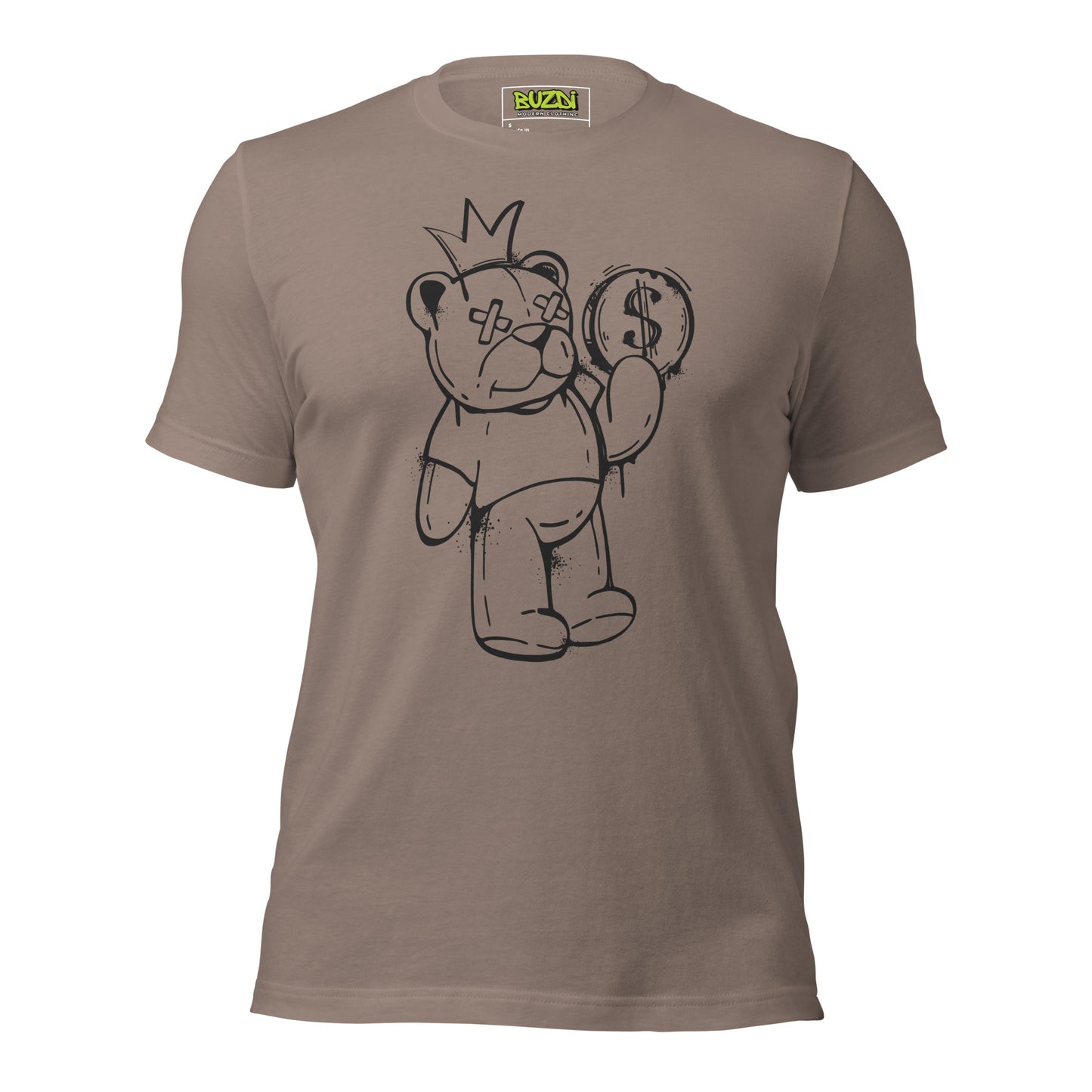 Camiseta de manga corta unisex bear money