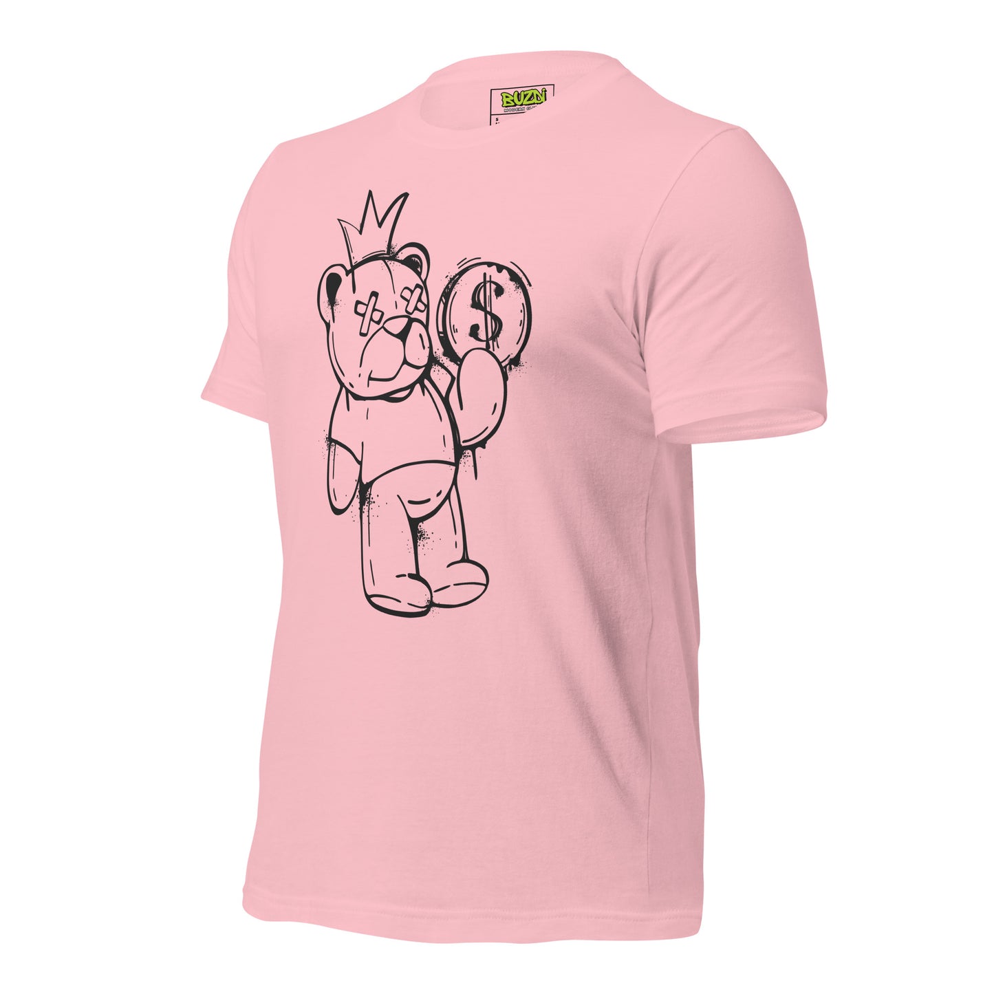 Camiseta de manga corta unisex bear money