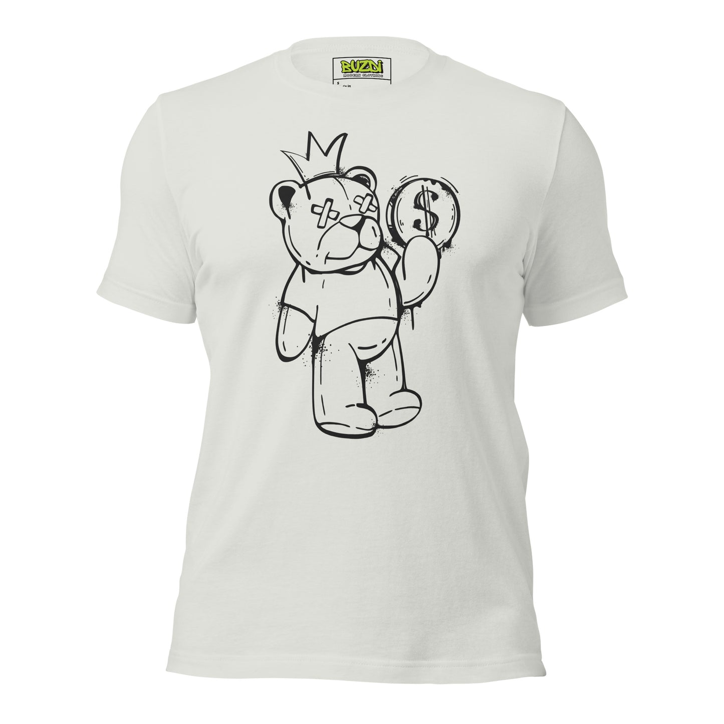 Camiseta de manga corta unisex bear money