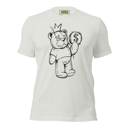 Camiseta de manga corta unisex bear money