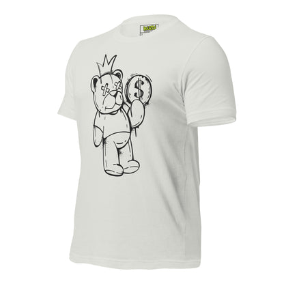 Camiseta de manga corta unisex bear money