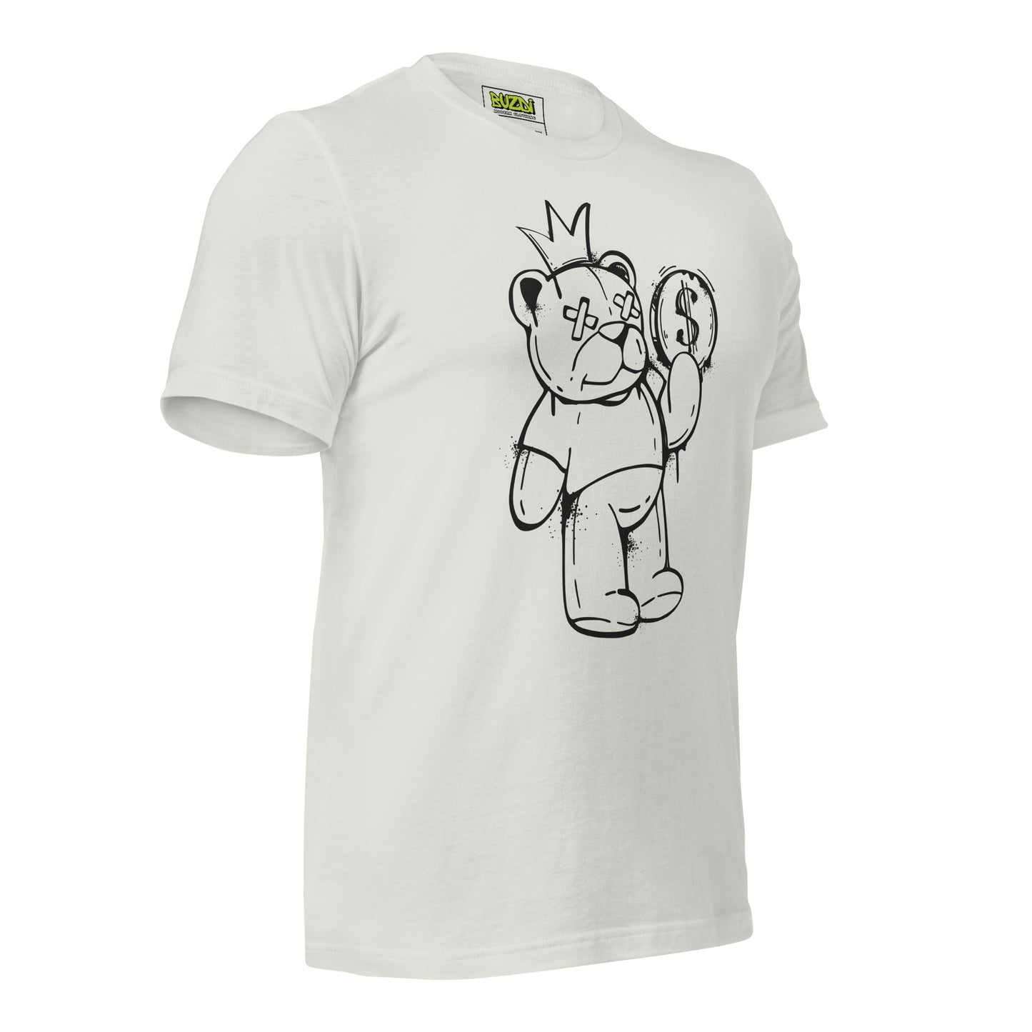 Camiseta de manga corta unisex bear money