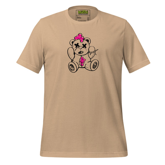 Camiseta de manga corta unisex oso roto