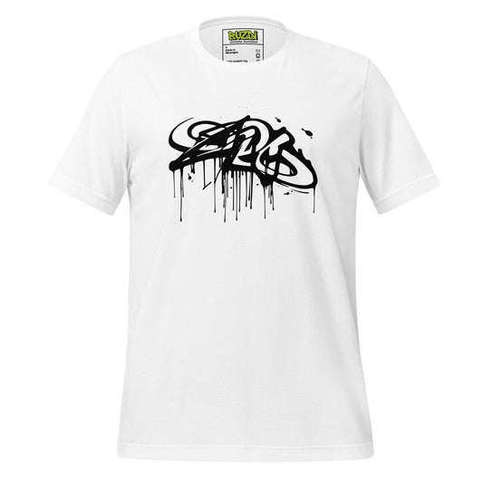 Camiseta de manga corta unisex estilo graffiti