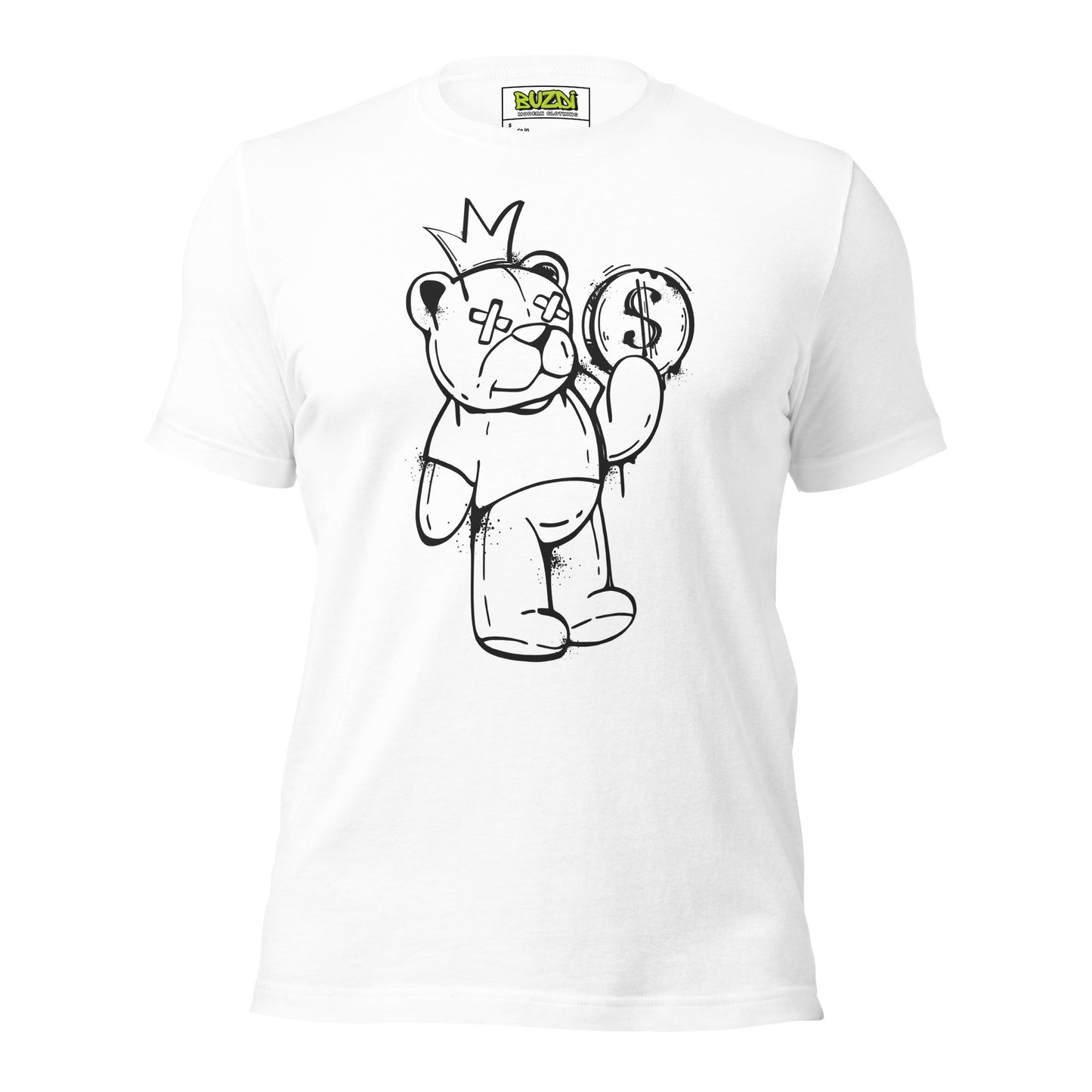 Camiseta de manga corta unisex bear money