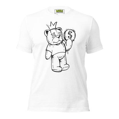 Camiseta de manga corta unisex bear money