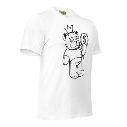 Camiseta de manga corta unisex bear money