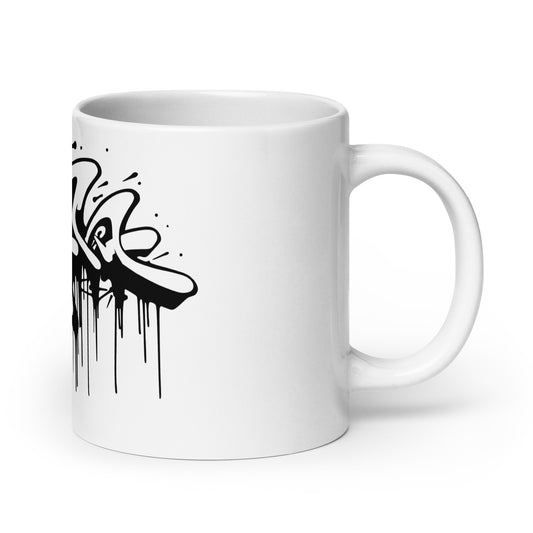 Taza blanca brillante grasag