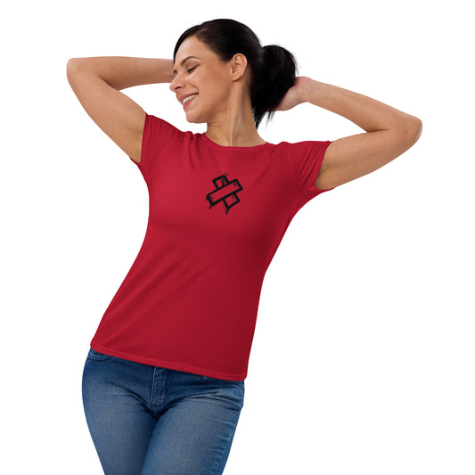 Camiseta de manga corta para mujer x