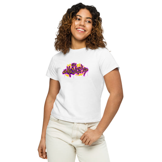 Camiseta de cintura alta para mujer music